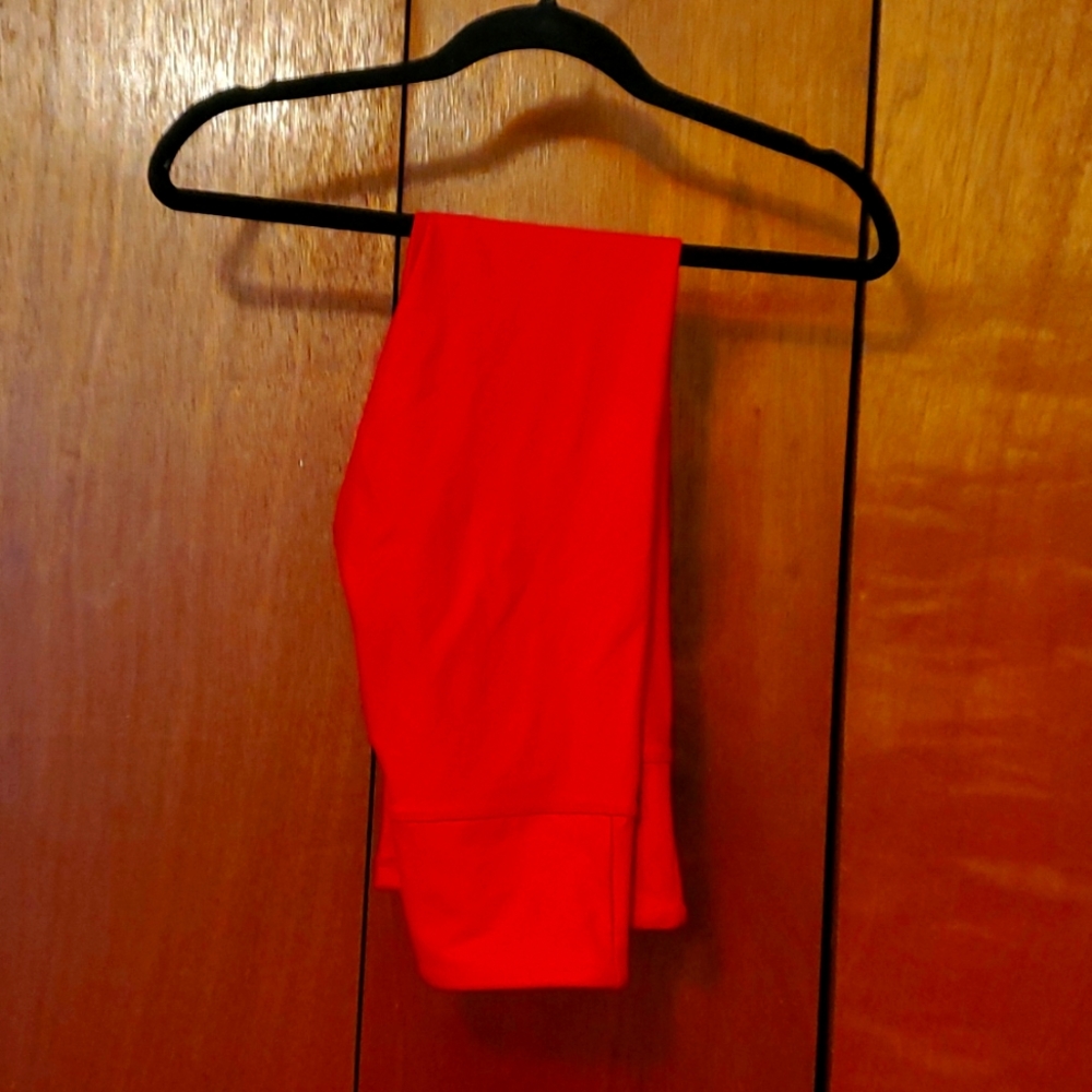 Red metallic Light n Tight hi-rise 7/8 24" size 4